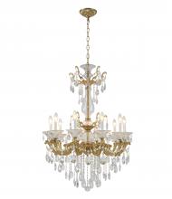  LA50C28BR - Chandelier Antique Brass